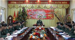 Thượng tướng Nguyễn Tân Cương thăm, chúc tết tại Sư đoàn 3